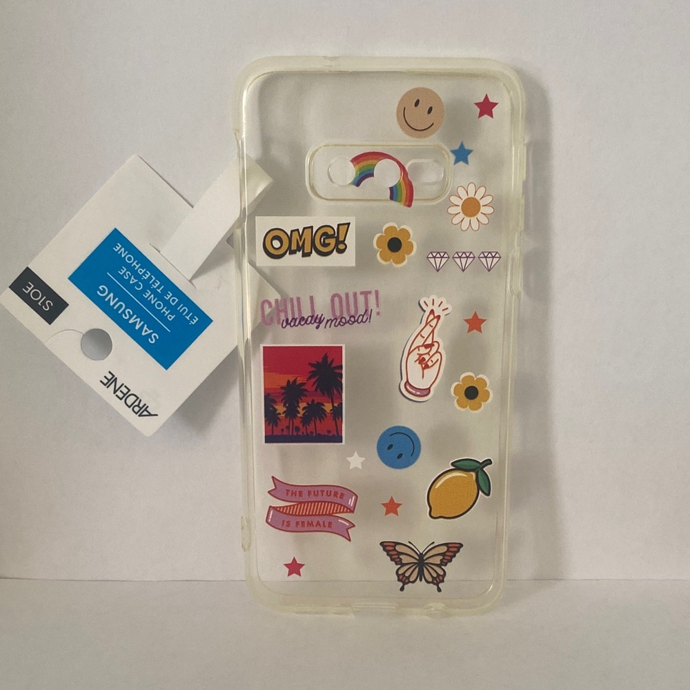 Samsung Transparent Case with Fun Stickers
